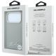 8. Karl Lagerfeld Saffiano Small Script Metal Logo MagSafe Case for iPhone 18 Pro / 17 Pro - Beige