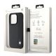 8. BMW Leather Blue Dots iPhone 15 Pro Max Case - Black