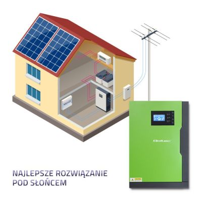 2. QOLTEC HYBRID OFF-GRID SOLAR INVERTER 5.5KW | 100A | 48V | MPPT | SNUS