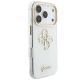 4. Guess IML 4G Script Metal Case for iPhone 17 Pro / 18 Pro - White
