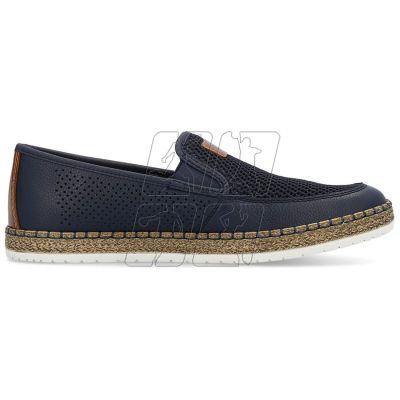 6. Comfortable leather shoes Rieker M RKR656, navy blue