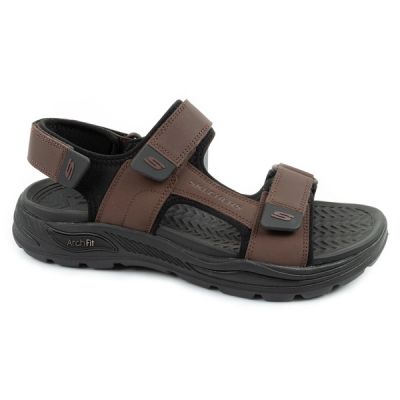 Skechers Arch Fit Men's Sandals with Velcro for Summer