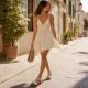 6. Women's slip-on beige sandals Artiker 58C0628