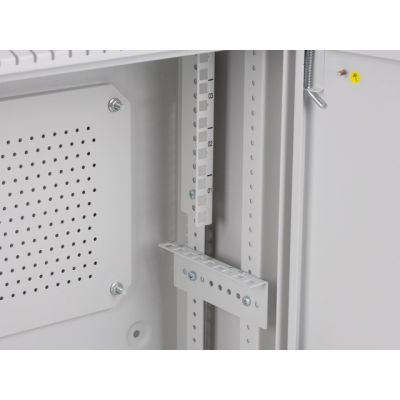 4. Lanberg rack cabinet, wall-mounted, 19" 4U+3U, 540x200, low-profile, gray (assembled)