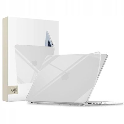 8. Tech-Protect Softshell Case for MacBook Pro 14" 2021 / 2023 / 2024 / 2025 / 2026 - Transparent