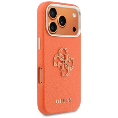 4. Guess FW Resin Logo case for iPhone 17 Pro - orange