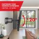 5. MACLEAN TV MOUNT, MAX VESA 600X400, 32-85", 60KG, VERTICAL AND HORIZONTAL ANGLE ADJUSTMENT, PROFILE 65-390MM, BLACK MC-789