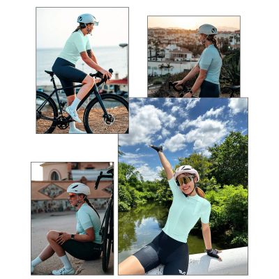 8. Rockbros 15210007004 TVI M women's cycling jersey - green
