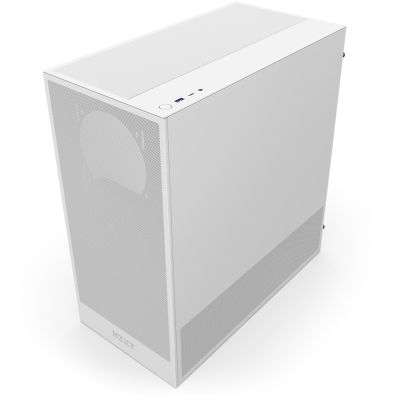 4. NZXT H5 FLOW MIDI TOWER CASE WITH WINDOW WHITE
