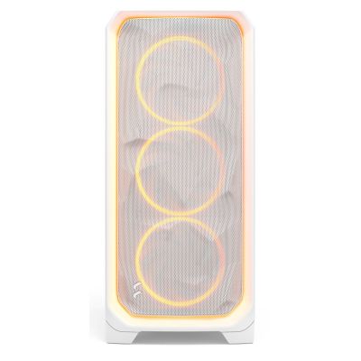 2. Fractal Design Meshify 3 Ambience Pro RGB Clear Tint White case