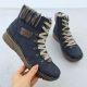 2. Women's navy blue ankle boots Rieker 73343-15