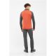VIKING Birger Man men's zip-up sweatshirt, orange and gray, XXL