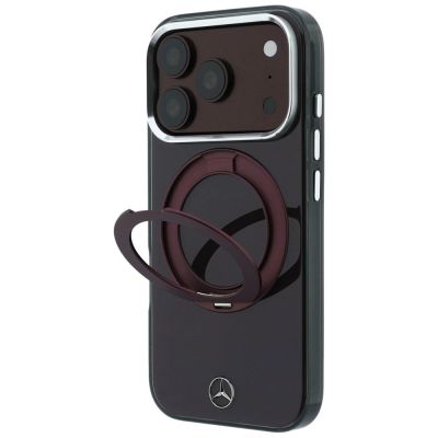 2. Mercedes Ring Stand Iconic Logo MagSafe case for iPhone 18 Pro / 17 Pro - burgundy