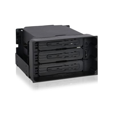 8. IcyDock 3x3.5" SATA in 2x5.25" bay backplace stage fan 80mm