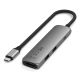 2. Satechi 4-in-1 USB-C Slim Multiport Adapter 4K (Space Gray)