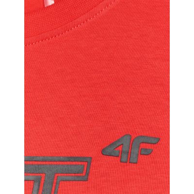 2. Oversized T-shirt with children's print 4F 4FJRSS25TTSHU3296-62S