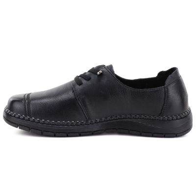 3. Comfortable black women's leather shoes Vinceza 107240