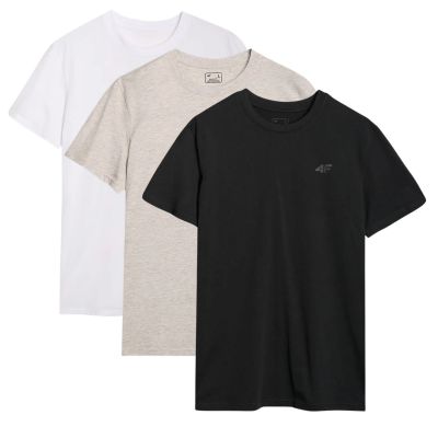 Men's T-shirt (3-Piece Set) 4F 3P-SS-4FWMM00TTSHM2256-91S 3PACK