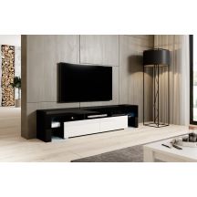 TORO 200 TV cabinet, black/white gloss
