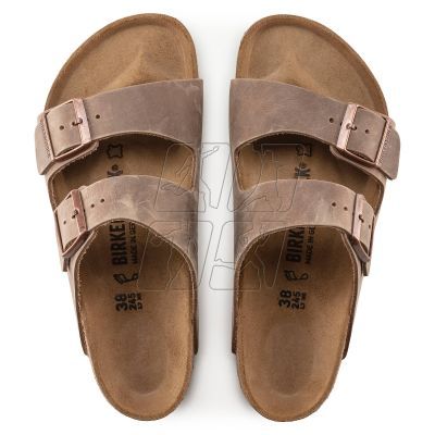 6. Birkenstock Arizona Tabacco Brown narrow men's flip-flops (0352203)