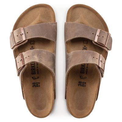 6. Birkenstock Arizona Tabacco Brown narrow men's brown flip-flops (0352203)