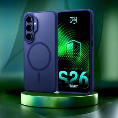 14. 3mk Smoke MagCase for Samsung Galaxy S26+ - navy blue