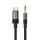 3. Acefast J11 USB-C to 3.5mm mini jack cable 1m - black