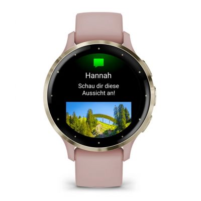 12. Garmin Venu 3S 41mm Golden Rose Watch
