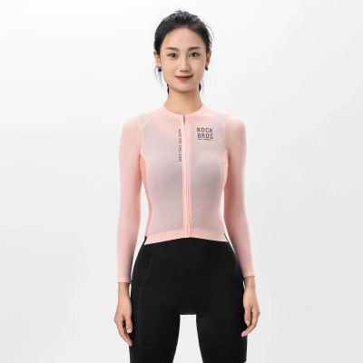 5. Rockbros 15110012010 ROAD TO SKY women's cycling jersey long sleeve S - pink