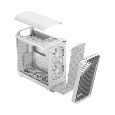 22. Fractal Design Torrent White RGB TG Clear case