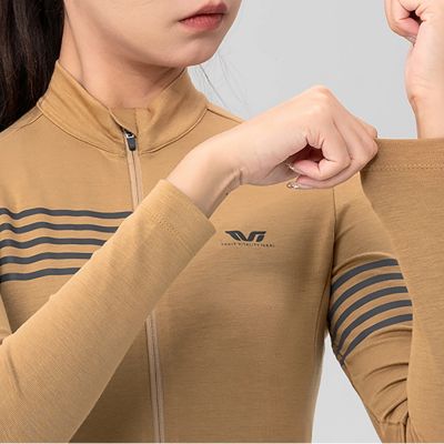 3. Rockbros YPW065 TVI Women's Long Sleeve Cycling Jersey Fall/Winter L - Yellow