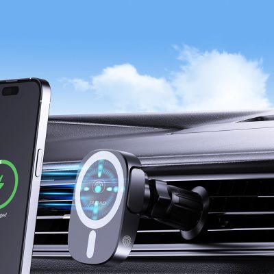 5. Dudao FW11 Car Phone Holder with 15W Inductive Charger for Air Vent/Cockpit - Black