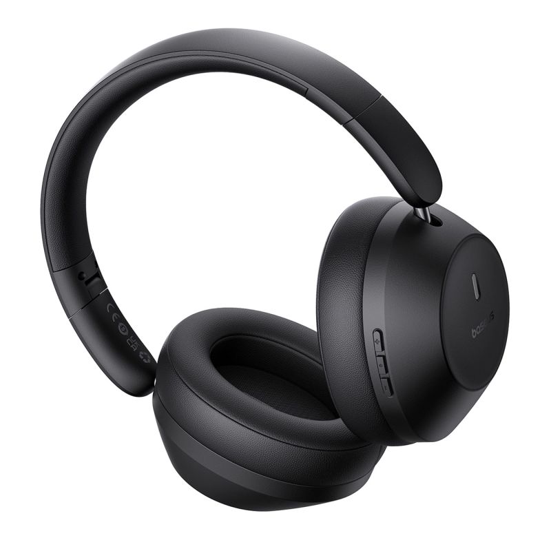 5. Baseus Bass 30 Max Wireless On-Ear Bluetooth 5.3 Headphones - Black
