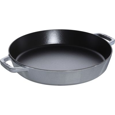 Staub Cast Iron Frying Pan with Two Handles – 34 cm, Graphite