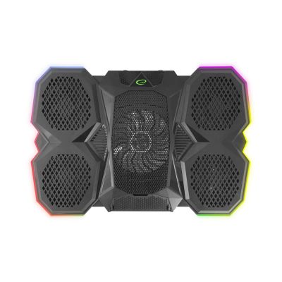 10. ESPERANZA GAMING COOLING STAND WITH PHONE STAND RGB LED BREVA EGC107