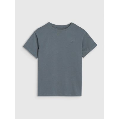 6. Boy's oversize plain T-shirt 4F 4FJWSS25TTSHM2324-46S