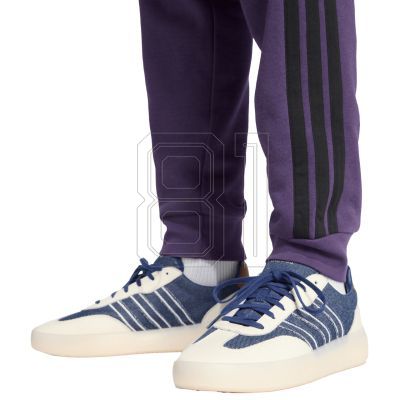 5. Men's adidas Essentials 3-Stripes Fleece Pants Purple JX0750