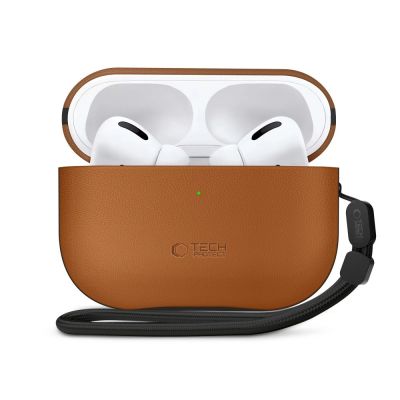 2. Tech-Protect NaturalFit Case for AirPods Pro 3 - Brown