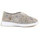 2. Women's leather openwork shoes, beige, Jezzi 26PB32-60