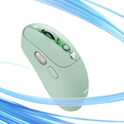 13. Baseus Editor Wireless Computer Mouse with 800mAh Battery and Battery Status Indicator - Green