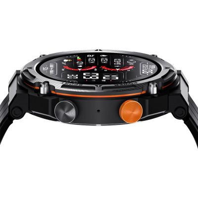 8. VELTORI VT130-1 Smartwatch Black Silicone Strap
