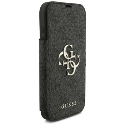 4. Guess Book 4G Metal Logo Case for iPhone 18 Pro / 17 Pro - Black