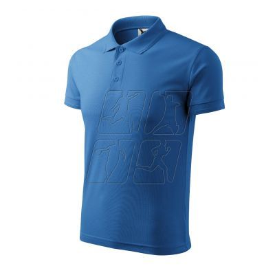 2. Malfini Pique Polo M MLI-20314 polo shirt (azure) 