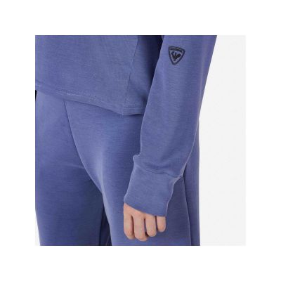 6. ROSSIGNOL W CHAVANETTE HZ SCUBA FLEECE women's sweatshirt blue