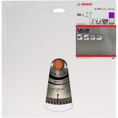 2. Bosch ?2608640447 circular saw blade 21.6 cm 1 pc.