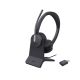 3. Yealink WH64 Hybrid Dual Teams Headset Wireless Headband Office/Call Center Micro-USB Bluetooth Charging Stand Black