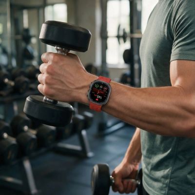 4. Tech-Protect Iconband Pro Strap for Samsung Galaxy Watch Ultra 47mm - Red