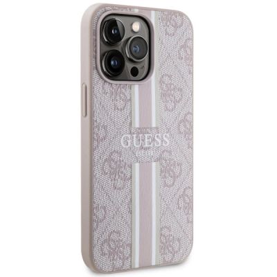 4. Guess GUHMP13LP4RPSP iPhone 13 Pro / 13 6.1" pink/pink hardcase 4G Printed Stripes MagSafe