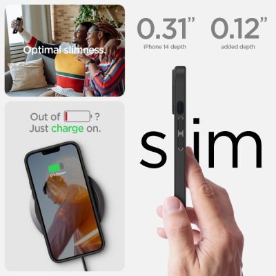 10. Spigen Ultra Hybrid iPhone 14 Plus Case - Matte Black
