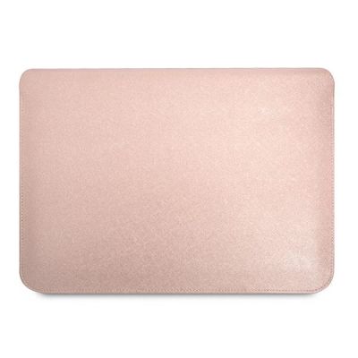 3. Guess Saffiano Triangle Logo case for a 16" laptop - pink